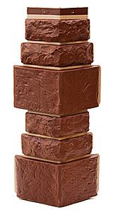 Угол T-Сайдинг, Дикий Камень Коричневый купить в Ростове-на-Дону