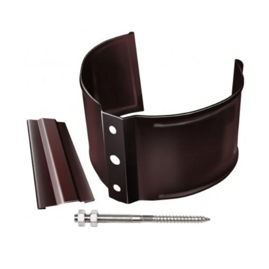 Кронштейн для трубы на кирпич, Grand Line, Коричневый (RAL 8017) купить в Ростове-на-Дону