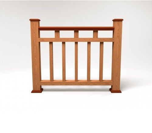 Ограждение из ДПК FG1 терракотового цвета купить в Ростове-на-Дону