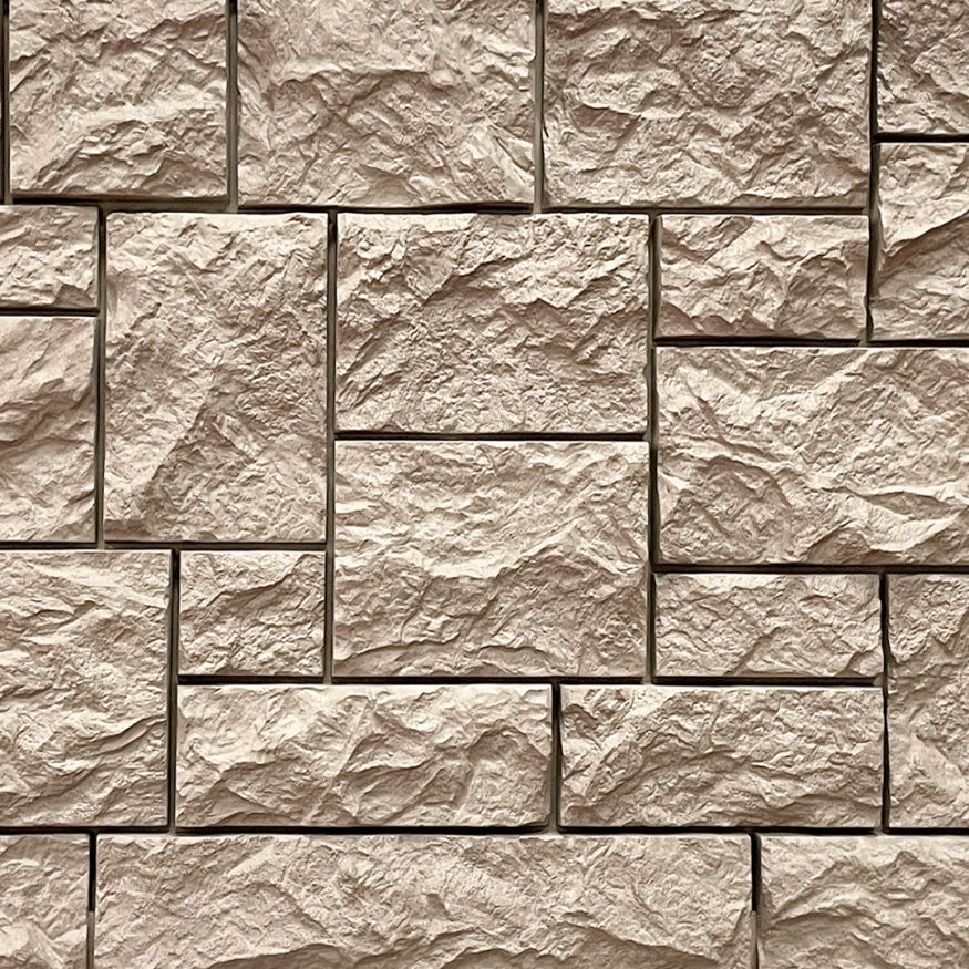 Фасадная панель FineBer Дикий камень, Песочный купить в Ростове-на-Дону