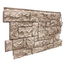 Фасадная панель FineBer Дикий камень, Песочный