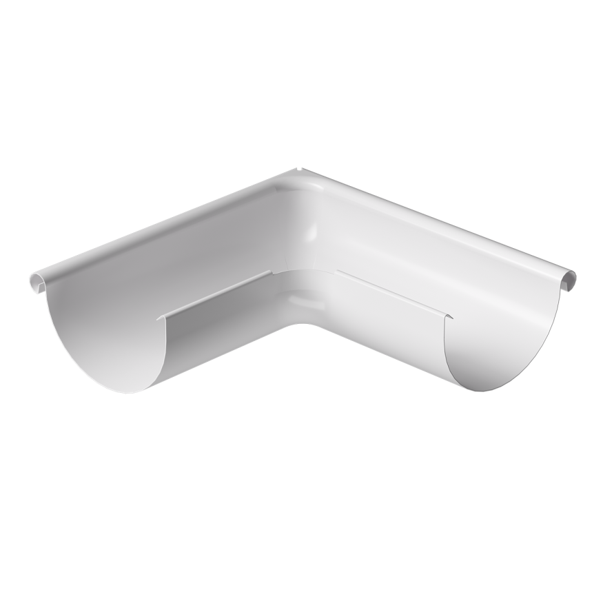 Внешний угол желоба 90˚, Docke Stal Premium, цвет Пломбир купить в Ростове-на-Дону