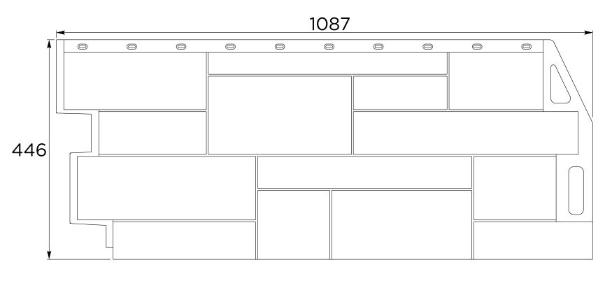 Фасадная панель FineBer Камень природный, Песочный купить в Ростове-на-Дону