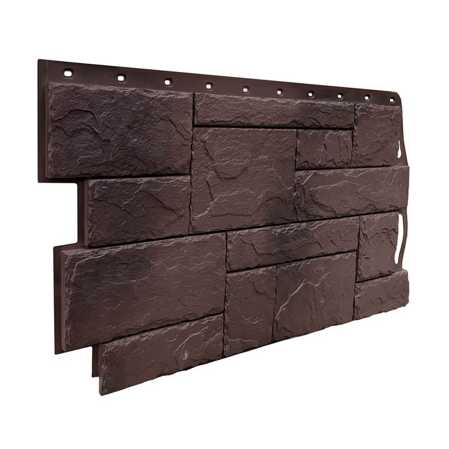 Фасадная панель FineBer Камень природный, Коричневый купить в Ростове-на-Дону