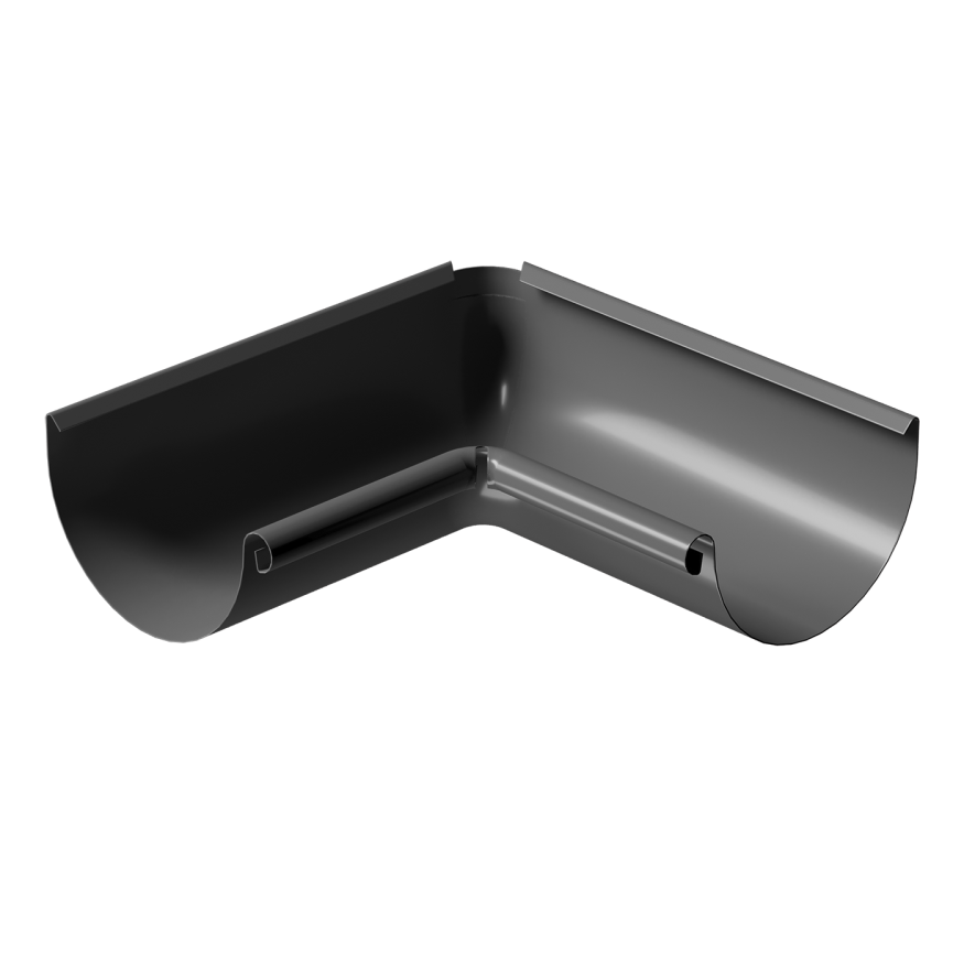 Внутренний угол желоба 90˚, Docke Stal Premium, Цвет графит купить в Ростове-на-Дону