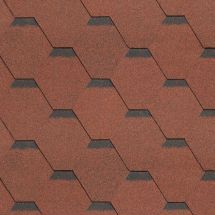 Гибкая черепица Shinglas, Ультра, Самба, Рубин.