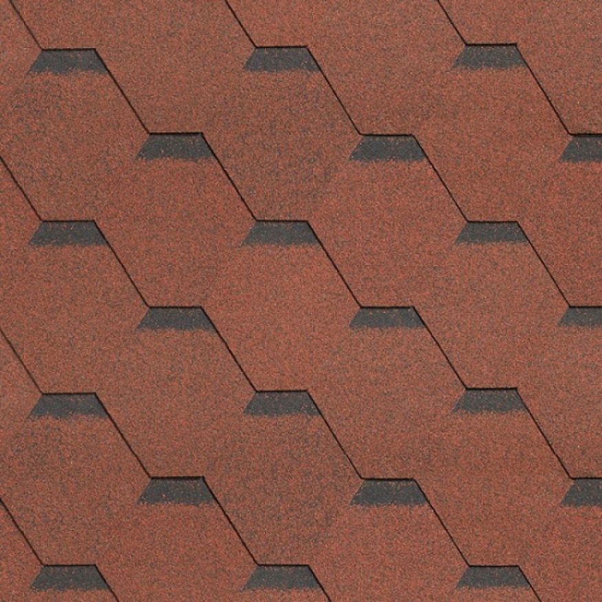 Гибкая черепица Shinglas, Ультра, Самба, Рубин. купить в Ростове-на-Дону