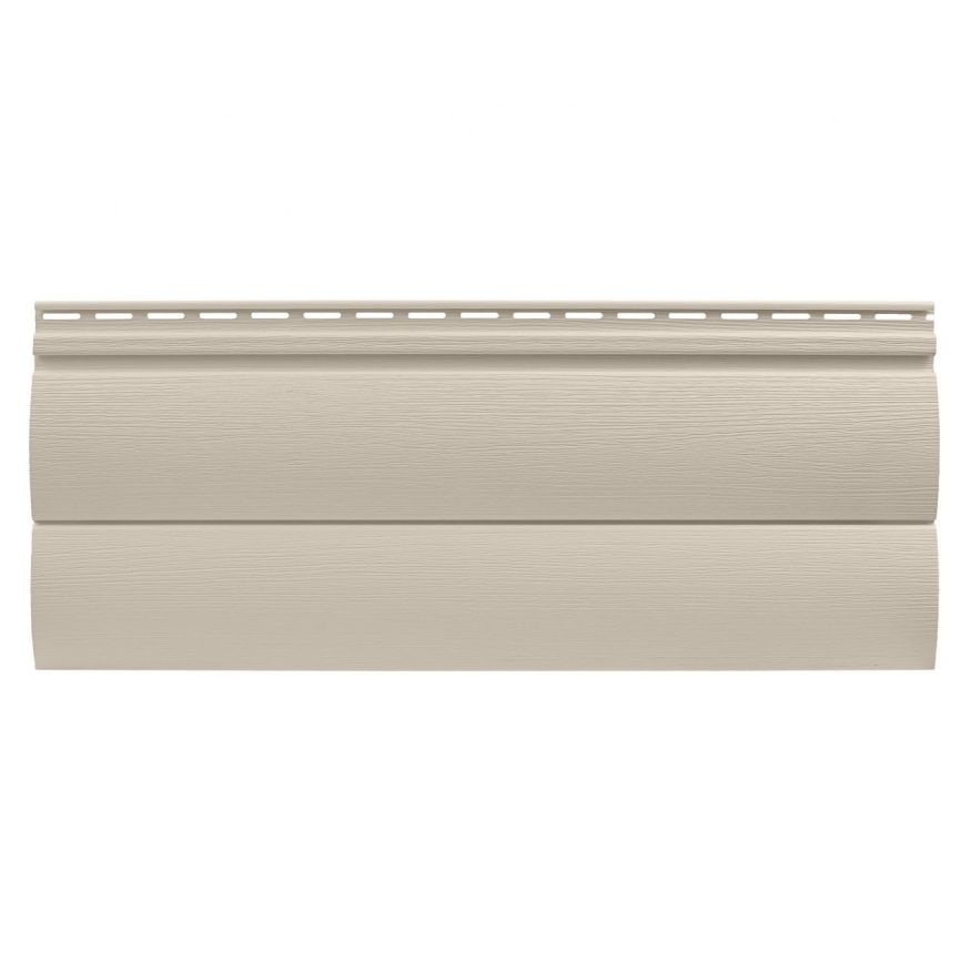 Виниловый сайдинг Tecos, двойной оцилиндрованный брус, Бежевый купить в Ростове-на-Дону