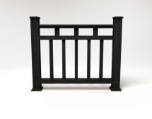 Ограждение из композитного древесно-полимерного материала FG1 кварц