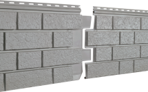 Фасадная панель Ю-пласт Стоун Хаус S-Lock Клинкер Нордик, Дым