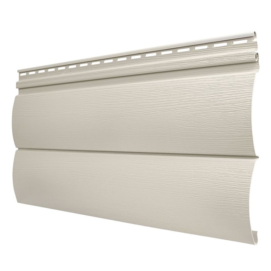 Виниловый сайдинг Tecos, двойной оцилиндрованный брус, Слоновая кость купить в Ростове-на-Дону