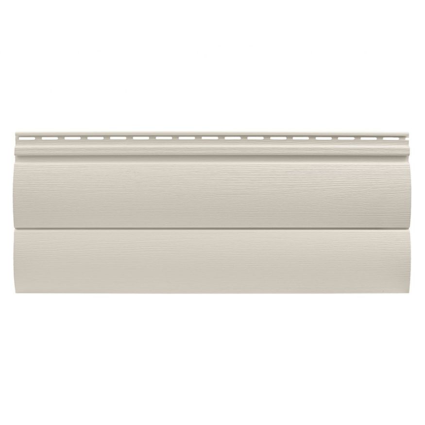 Виниловый сайдинг Tecos, двойной оцилиндрованный брус, Слоновая кость купить в Ростове-на-Дону