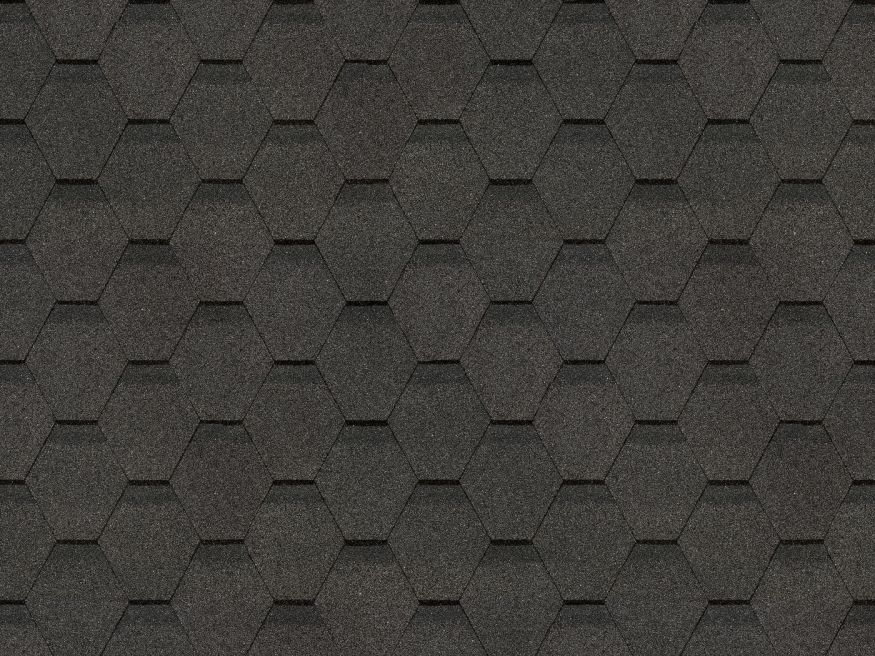 Гибкая черепица Docke Original, Шестигранник, Серый купить в Ростове-на-Дону