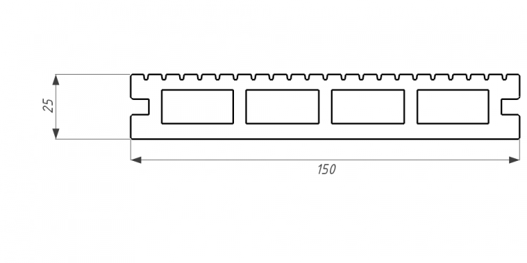 Террасная доска из ДПК WOODVEX, Expert, Сакура купить в Ростове-на-Дону