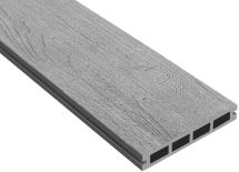 Террасная доска ДПК Outdoor 3D NEVADA/CALIFORNIA в сером цвете.