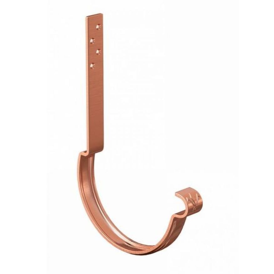 Длинный модернизированный крюк для крепления желоба Aquasystem, медь 125/90 купить в Ростове-на-Дону