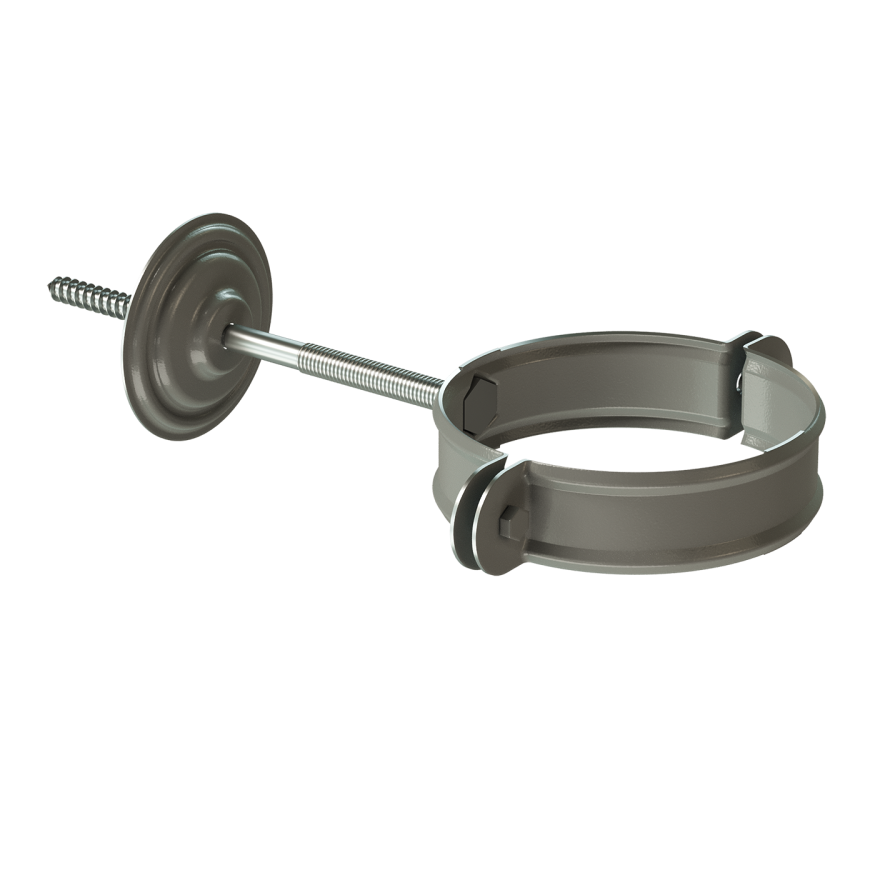 Хомут для водосточной трубы Docke Stal Premium, цвет графит купить в Ростове-на-Дону