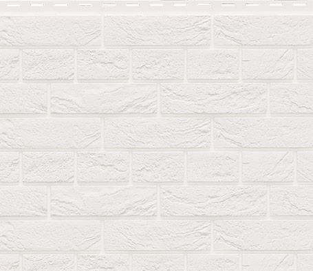 Фасадная панель Доломит, Кирпич Славянка, Белоснежный купить в Ростове-на-Дону