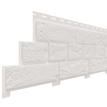 Фасадная панель Доломит, Кирпич Славянка, Белоснежный