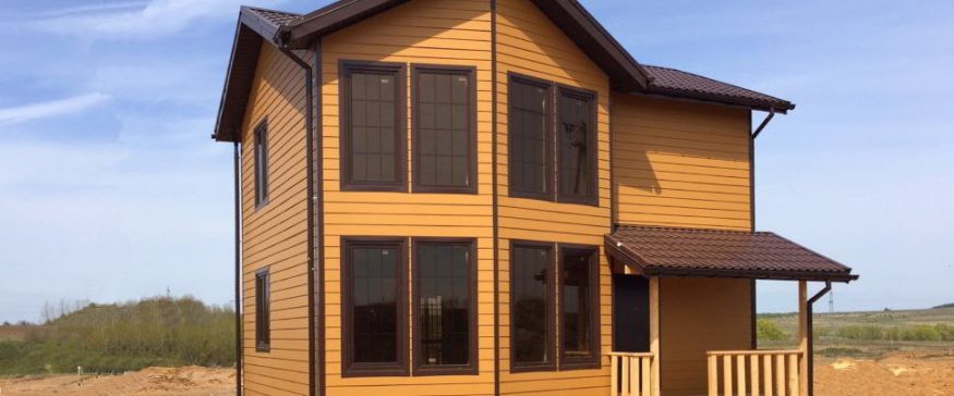 Фиброцементный сайдинг Latonit Клен (RAL 1011/8017) - цвет: Клен. купить в Ростове-на-Дону