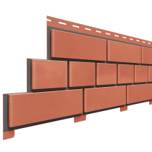 Фасадная панель Доломит, Кирпич, Красный