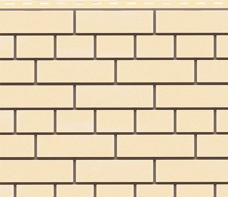 Фасадная панель Доломит, Прокрашенный кирпич, Светло-желтый оттенок. купить в Ростове-на-Дону