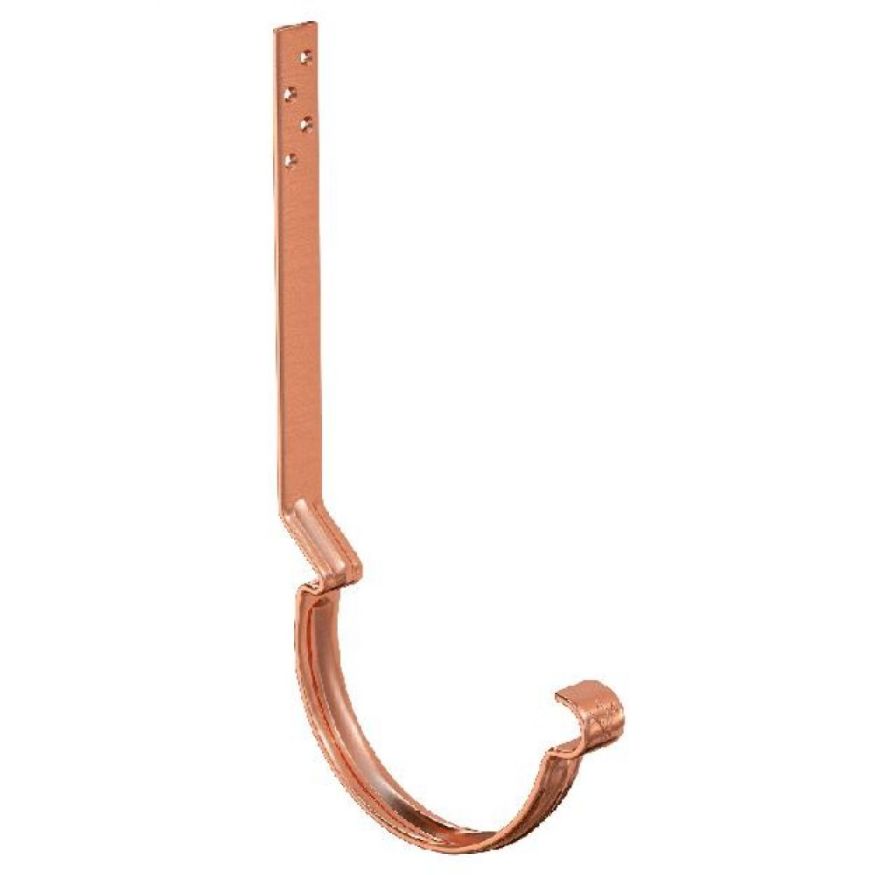 Удлиненный усиленный крюк для крепления желоба Aquasystem, медь 125/90 купить в Ростове-на-Дону