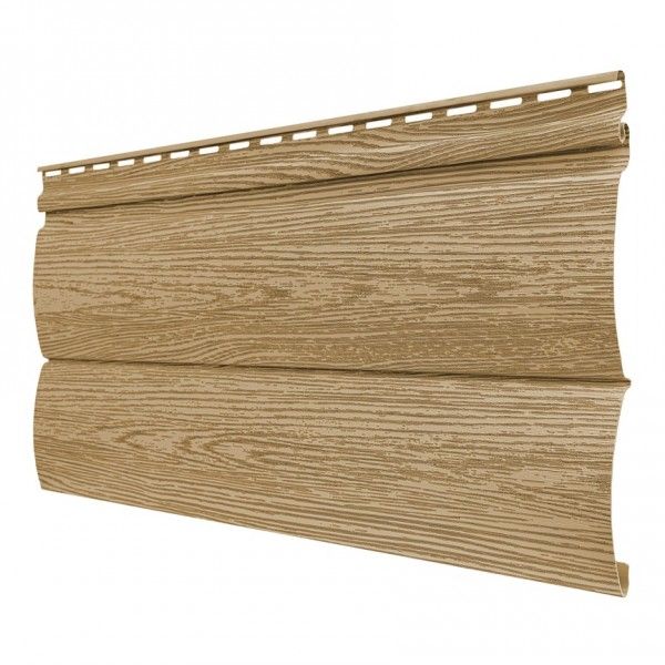 Виниловый сайдинг Tecos Lux Двойной оцилиндрованный брус, Ангарская сосна купить в Ростове-на-Дону