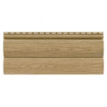 Виниловый сайдинг Tecos Lux Двойной оцилиндрованный брус, Ангарская сосна