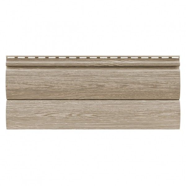 Виниловый сайдинг Tecos Lux Двойной оцилиндрованный брус, Сибирский кедр купить в Ростове-на-Дону