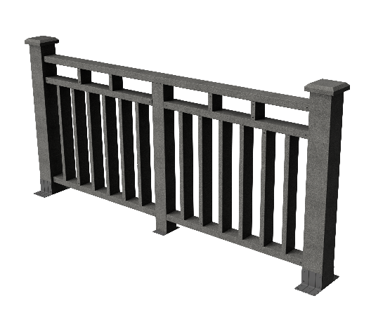 Декоративное ограждение из ДПК GRINDERDECO Европа серый базальт купить в Ростове-на-Дону