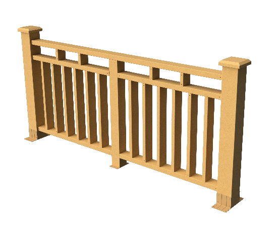 Декоративное ограждение из ДПК GRINDERDECO &amp;quot;Европа&amp;quot; цвет песчаник купить в Ростове-на-Дону