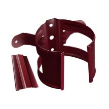 Кронштейн для трубы на деревянную основу, Grand Line, цвет Вишневый (RAL 3005)