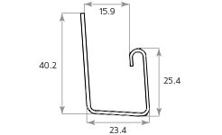 J-профиль Tecos Ardennes, Цвет пыльной розы купить в Ростове-на-Дону