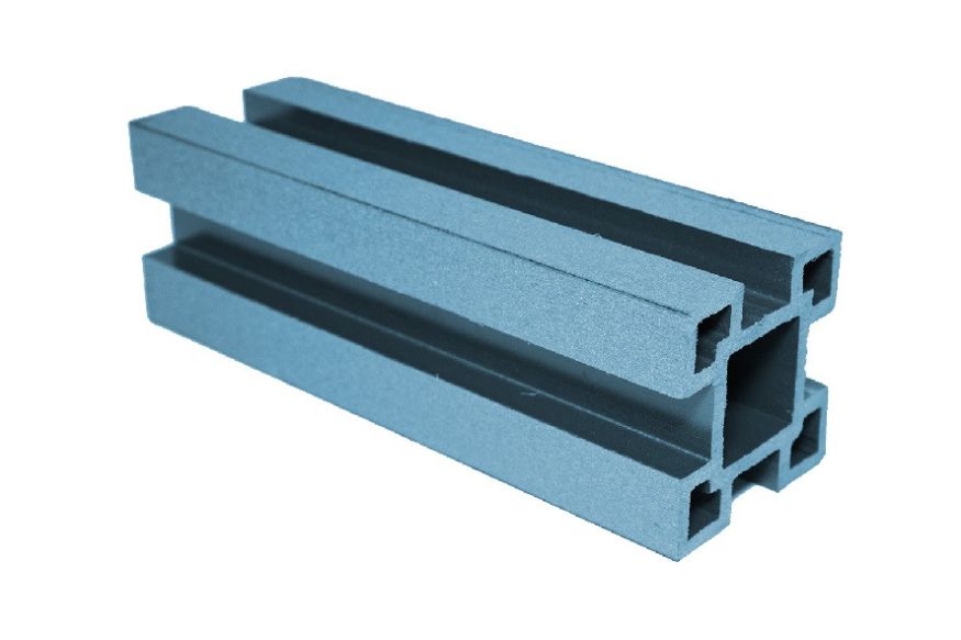 Столб ДПК АЙ-ТЕХПЛАСТ с пазами, синий цвет купить в Ростове-на-Дону