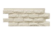 Фасадные панели Grand Line, Колотый камень Classic, Молочный