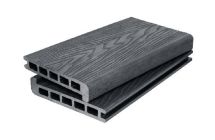 Ступень 3D GardenParkett с древесной текстурой в цвете Графит