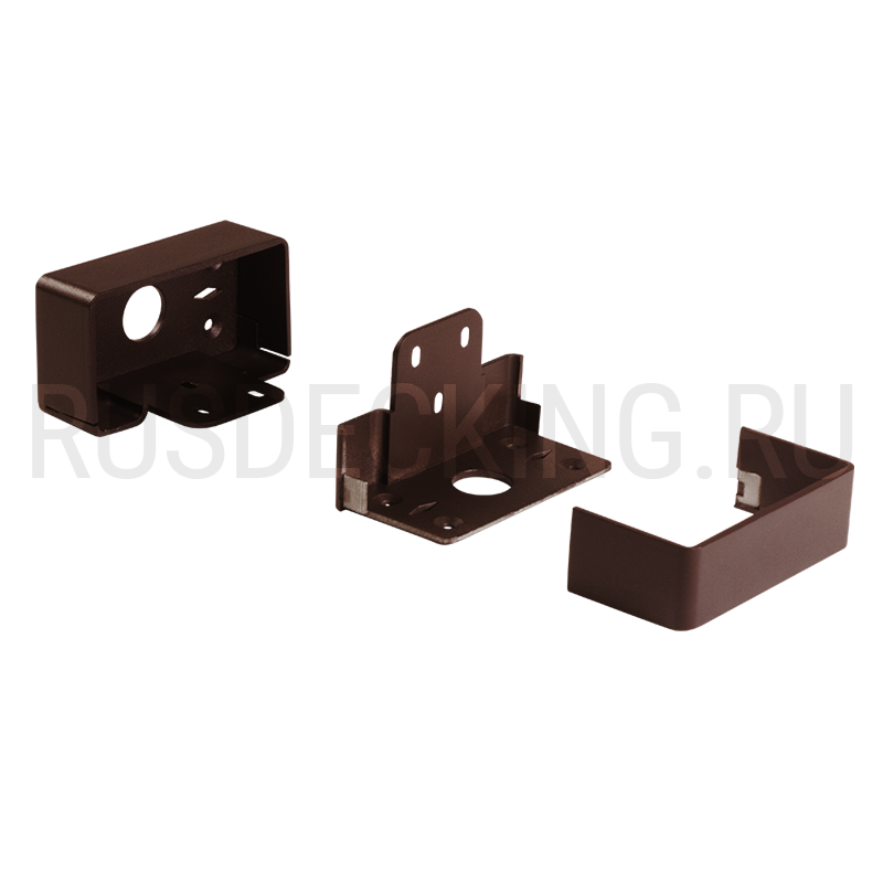 Комплект крепления перил прямое RusDecking Unodeck Венге купить в Ростове-на-Дону