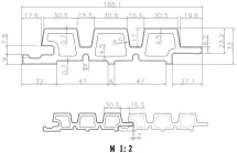 Фасадная панель брусковая из ДПК Polivan Group CO-EX MIX, White
