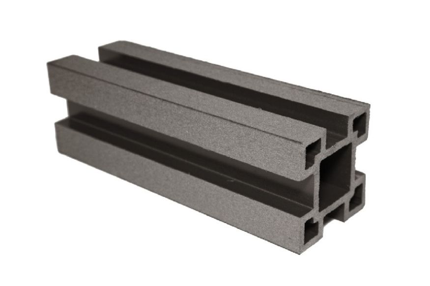 Столб с пазами ДПК АЙ-ТЕХПЛАСТ цвет венге купить в Ростове-на-Дону