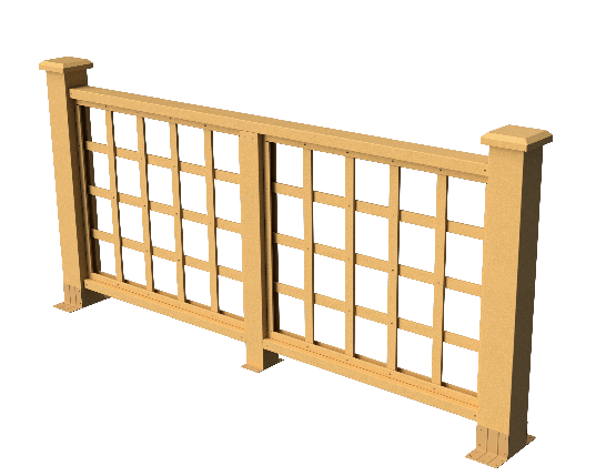 Декоративное ограждение из ДПК GRINDERDECO Дувр песчаник купить в Ростове-на-Дону