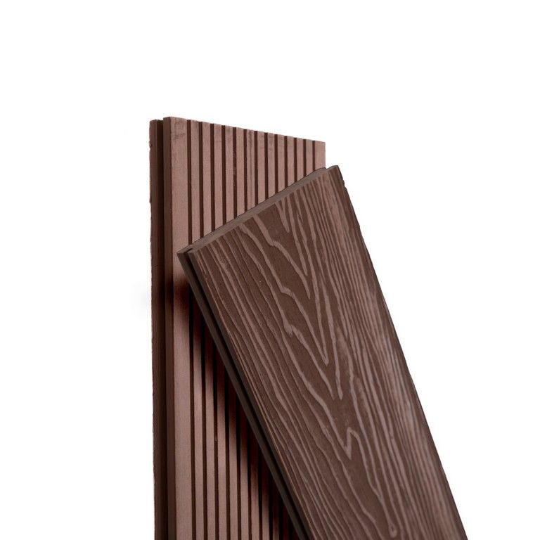 Террасная доска Экодекинг Топ полнотелая, Шоколад купить в Ростове-на-Дону