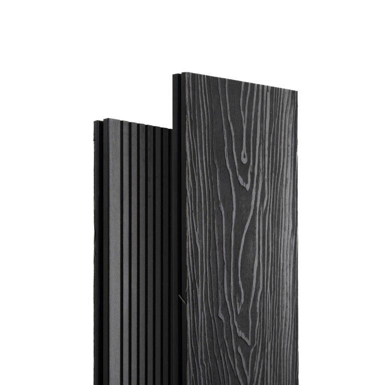 Террасная доска Экодекинг Топ полнотелая, Графит купить в Ростове-на-Дону