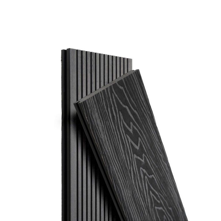 Террасная доска Экодекинг Топ полнотелая, Графит купить в Ростове-на-Дону