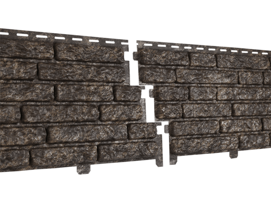 Фасадные панели Ю-Пласт Стоун Хаус Кварцит, Коричневый купить в Ростове-на-Дону