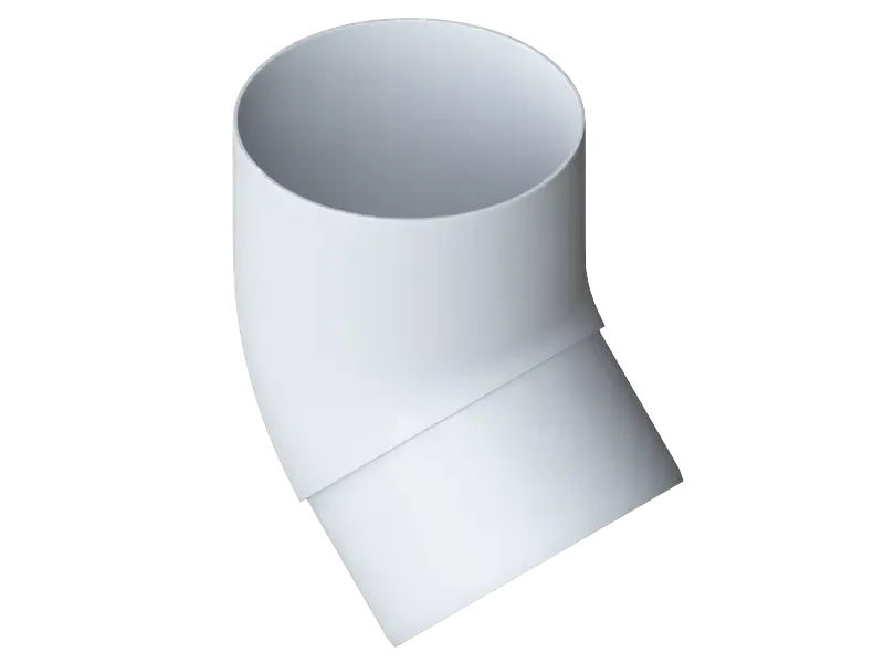 Колено трубы 45°, Альта-Профиль, Элит Белый купить в Ростове-на-Дону