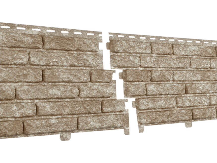 Фасадные панели Ю-Пласт Стоун Хаус Кварцит, Светло-бежевый купить в Ростове-на-Дону