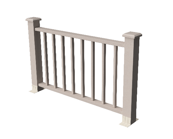 Декоративное ограждение ДПК GRINDERDECO Альма 1500 с скрытым крепежом, выбеленый дуб. купить в Ростове-на-Дону