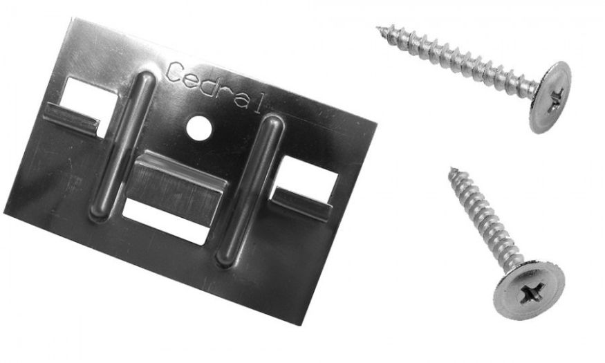 КЛЯММЕР И САМОРЕЗЫ 3,9Х30ММ ДЛЯ CEDRAL CLICK, 250 ШТ (ДЛЯ ДЕРЕВА) купить в Ростове-на-Дону