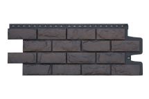 Фасадные панели Grand Line, Колотый Камень Design Plus, Трюфель (черный шов)